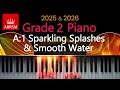 ABRSM 2025 2026 Grade 2 Piano Exam A 1 Sparkling Splashes Smooth Water Barbera Arens