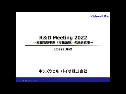 , title : 'R＆D Meeting 2022【4584 キッズウェル・バイオ】'