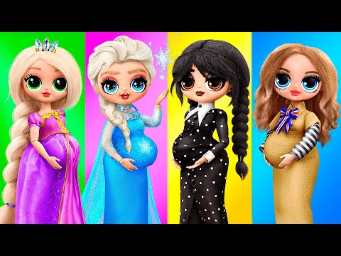 Уэнздэй, М3ГАН и принцессы Дисней станут мамами! 30 идей для кукол ЛОЛ