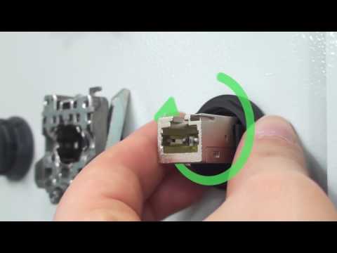 Billede af Harmony XB4 - XB5 montering af USB & RJ45 udtag