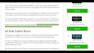 All Slots Casino Review and Bonus