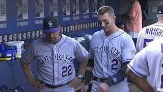 COL@ATL: Tulo leaves the game with apparent injury