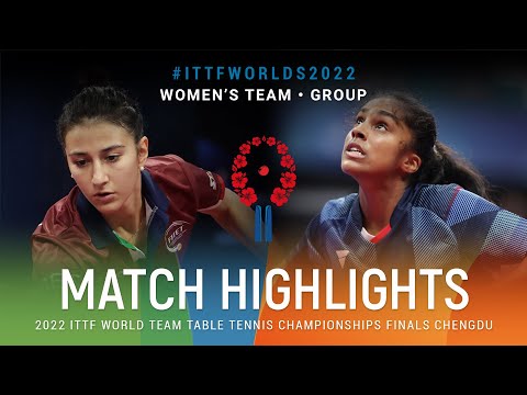 Highlights | Giorgia Piccolin (ITA) vs Prithika Pavade (FRA) | WT Grps | #ITTFWorlds2022