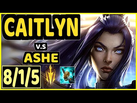KLAUS (CAITLYN) vs ASHE - 8/1/5 KDA BOTTOM ADC CHALLENGER GAMEPLAY - BR