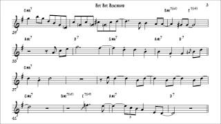 Miles Davis Bye Bye Blackbird Solo Transcription