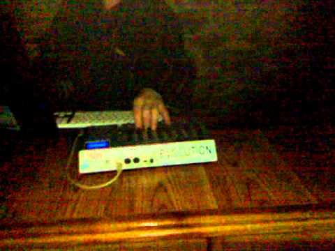 VJ Kosmoss, Kaspar Kochker at the beginning of 3rd Annual Latvial DJ Winter Games Afterparty