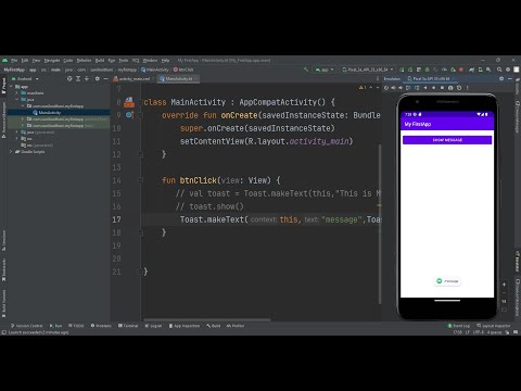Creating First Application In Android Studio in 2022 Using KOTLIN
