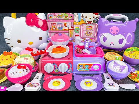 Satisfying with Unboxing Hello Kitty Kitchen Playset Sanrio Kuromi Cooking toy ASMR | Review Toys