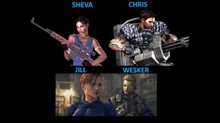 RESKIN PARA CHRIS HM SHEVA JILL  Y WESKER CAP 5 3