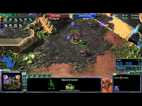 SeKo Starcraft - Nerchio vs funkay Game 2 - TvZ - SC2 HOTS Replay