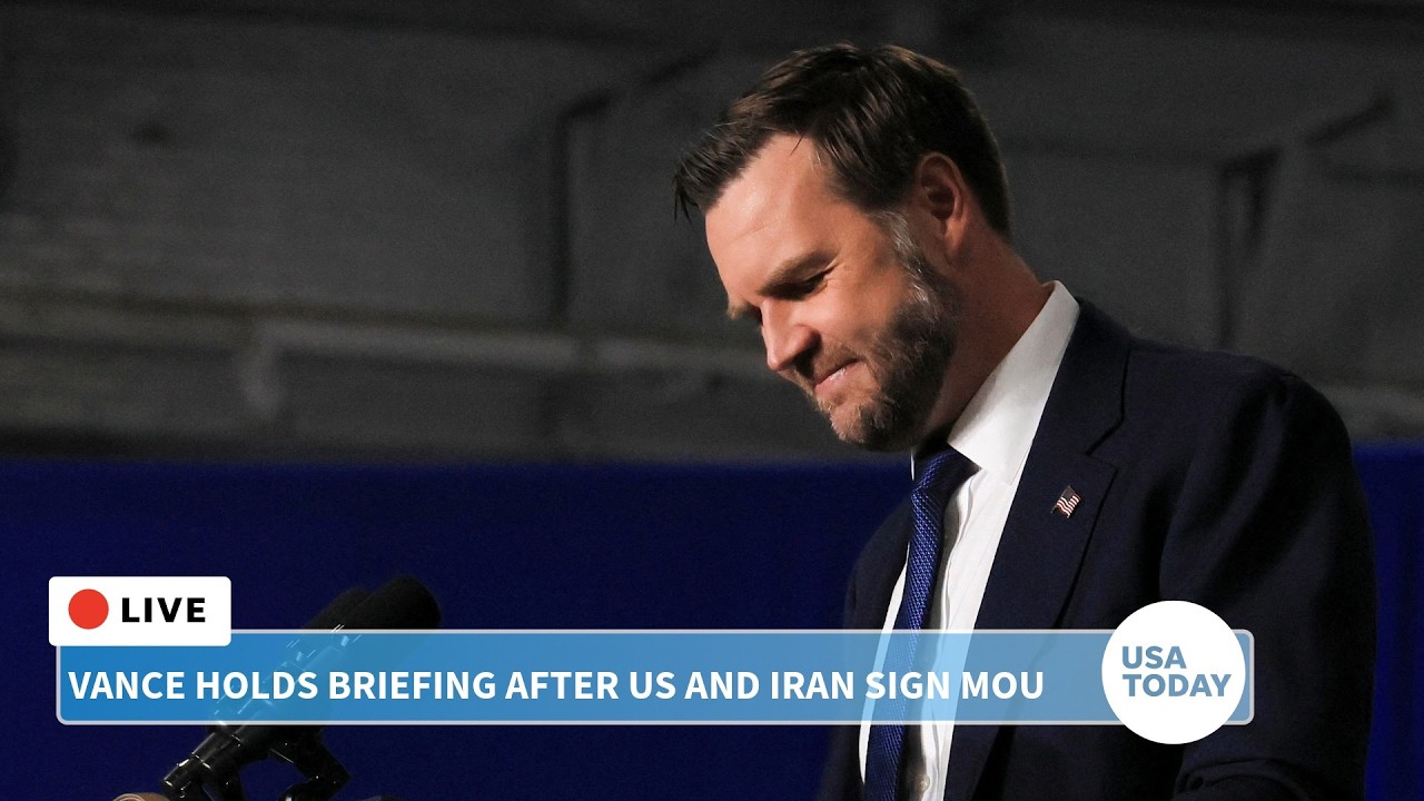 Vance holds White House briefing after US and Iran sign MOU
