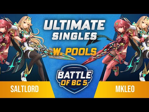 Saltlord (Pyra/Mythra) vs MkLeo (Pyra/Mythra) - Ultimate Singles Winners Pools - Battle of BC 5