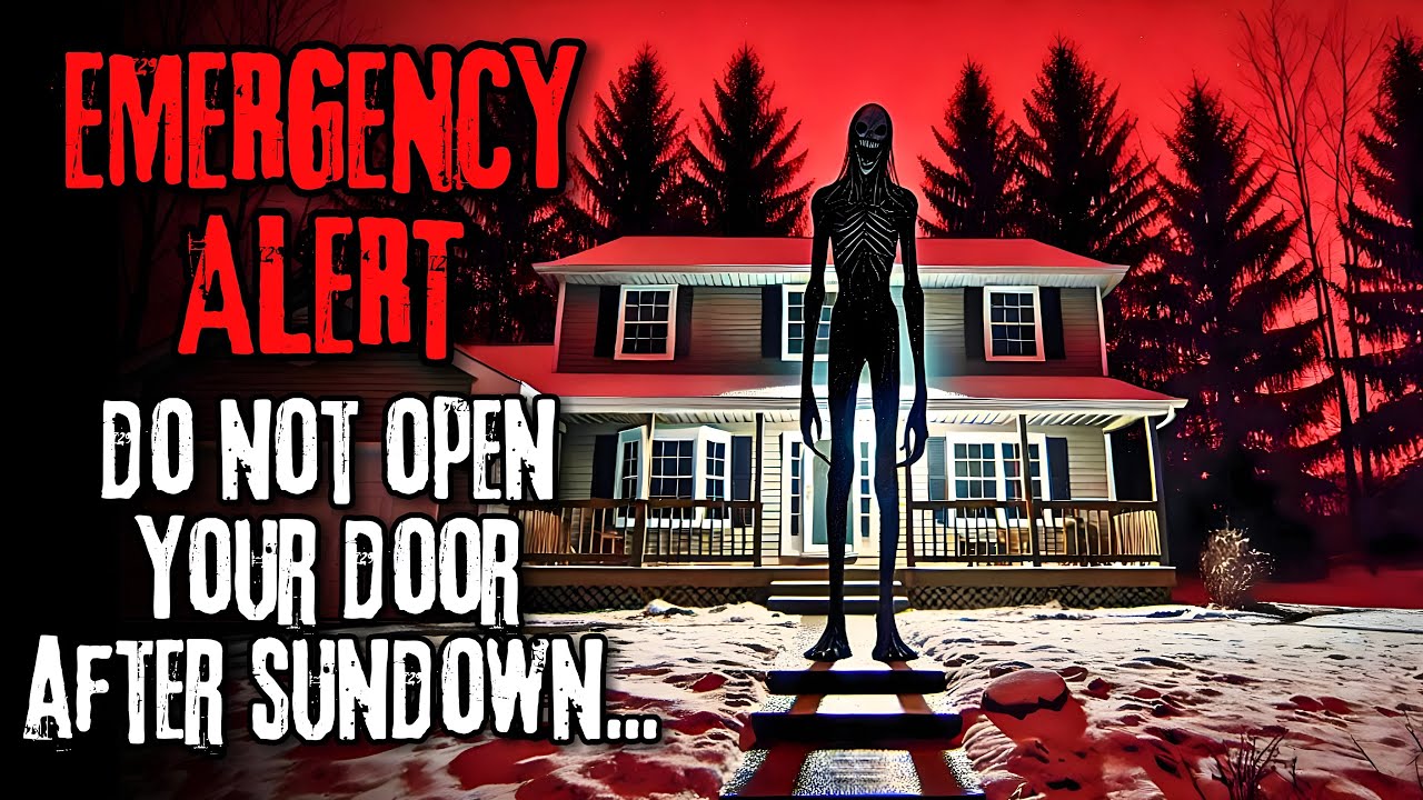 "EMERGENCY ALERT: Do Not Open Your Door After Sundown." | Creepypasta