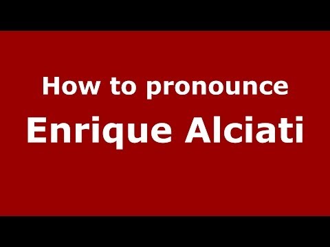 How to pronounce Enrique Alciati (Italian/Italy) - PronounceNames.com