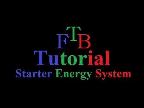 Minecraft FTB Starter Energy Tutorial