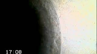 153 管内映像　カービングキングΦ100mm　塩ビ管