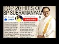 S P Balasubramaniam Hindi Songs Jukebox Top 20 Evergreen Hits SP Balasubramaniam
