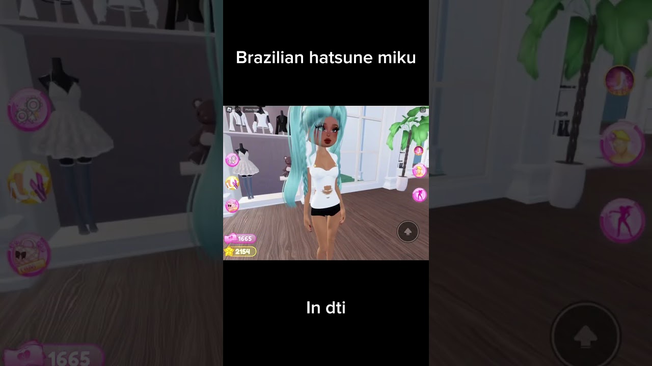 Brazilian hatsune miku! | himitsu da yo | #dti #dresstoimpress #roblox #shorts