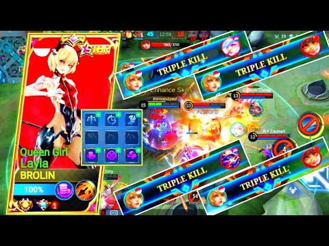 Build & Emblem Best Build Hack Damage - Top 1 Global Layla ~ MLBB