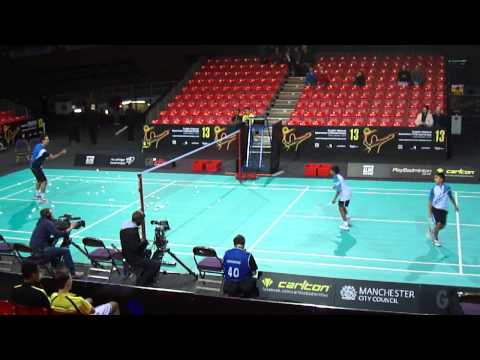 Raw4  Nathan Robertson at the English National Badminton Championship in Manchester 3rd Feb 2013