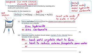 Acids, Salts & Redox | Making Salts Required Practical | GCSE Chemistry Exam Walkthrough