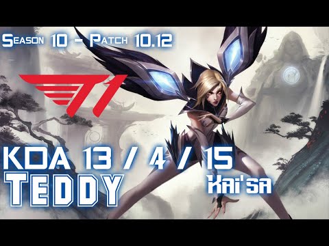 T1 Teddy KAI'SA vs EZREAL ADC - Patch 10.12 KR Ranked