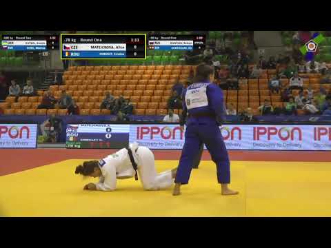 2018 Györ 1 K 78 kg Matějčková CZE Sirbulet ROU