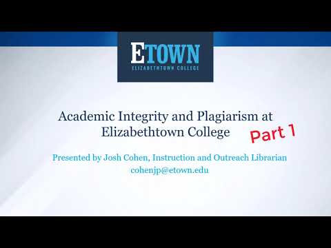 Academic Integrity Resources | Community Health