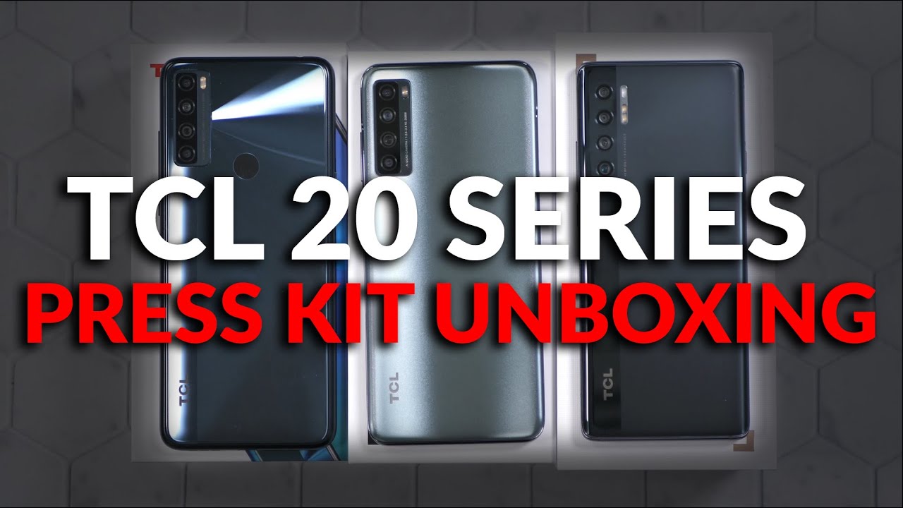 TCL 20 Series - Press Kit Unboxing - TCL 20 Pro 5G, TCL 20S & TCL 20SE Unboxing