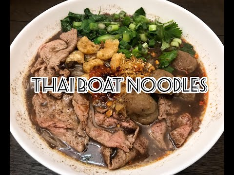 Authentic Thai Boat Noodle Soup