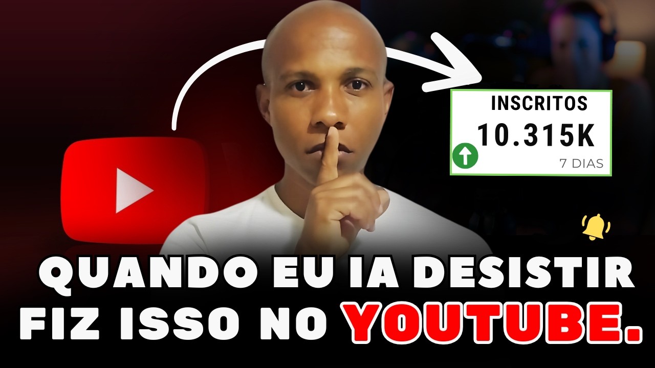 A ÚNICA COISA que FAZ um CANAL crescer RÁPIDO! 💡ELES NÃO QUEREM QUE VOCÊ SAIBA!
