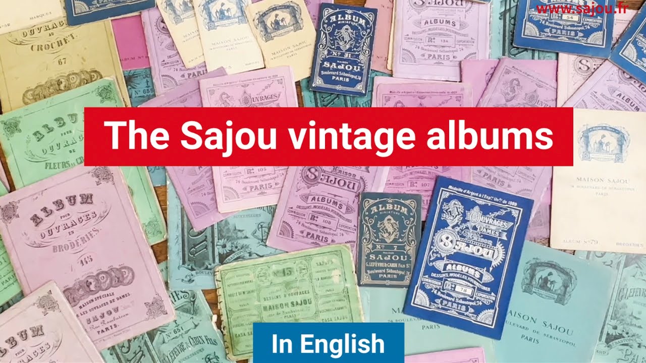 Watch the video about Sajou vintage collectible embroidery albums