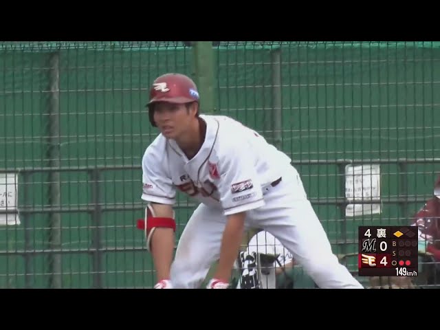 【ファーム】欲しいところで追加点!! イーグルス・中島大輔が2点タイムリー3ベースヒット!!  2024年5月30日 東北楽天ゴールデンイーグルス 対 千葉ロッテマリーンズ