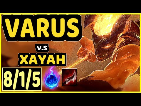 MATSU (VARUS) vs XAYAH - 8/1/5 KDA BOTTOM ADC CHALLENGER GAMEPLAY - BR