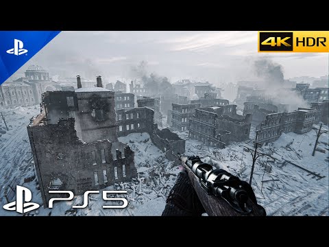 (PS5) WINTER STALINGRAD SNIPER MISSION | Realistic ULTRA Graphics Gameplay [4K60FPSHDR] Call of Duty