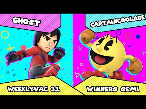 WeeklyVac 31 SSBU: Ghost vs CaptainCoolade (Mii Brawler vs Pac-Man)