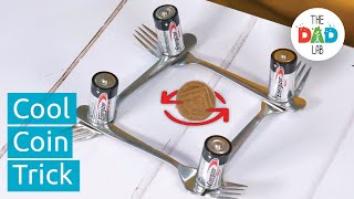 How To Make A Coin Spin Using Forks and Batteries