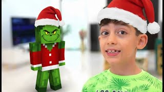 Jason Christmas Adventure with Minecraft & Grinch