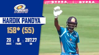 Hardik Pandya 158* from 55 balls | 20 sixes |  DY Patil T20 Cup