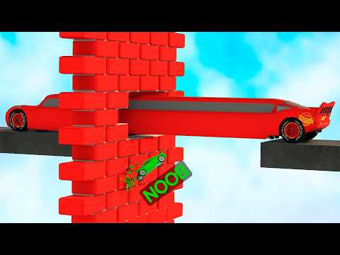 LONG CARS vs BRICK WALL in Teardown