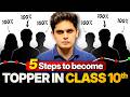 5 Steps To Become Topper In Class 10th Score 100 100 Prashant Kirad