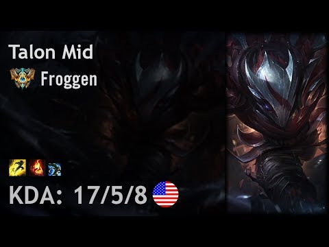 Talon Mid vs Cassiopeia - Froggen - NA Challenger Patch 7.15