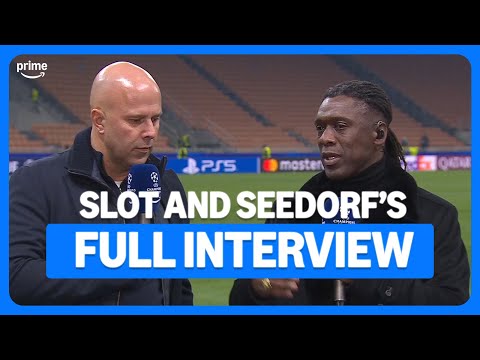 Seedorf encourages Salah answer from Slot 👀 | Post-match interview | UEFA Champions League