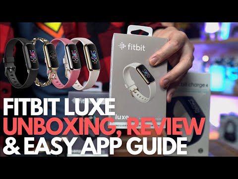 Fitbit Luxe Smartwatch - Better than Charge 4 & Halo? Smart Fitness Band Watch Review Video