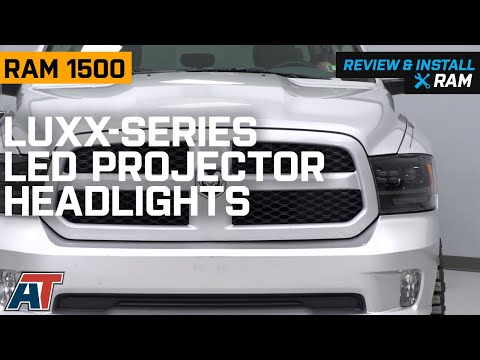 2009-2018 RAM 1500 LUXX-Series LED Projector Headlights; Alpha Black Housing Review & Install