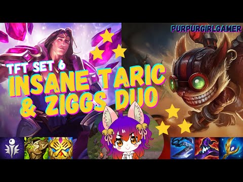 INSANE ⭐⭐⭐ TARIC & ZIGGS CARRY - 6 ARCANISTS & 4 ENCHANTERS - TFT Set 6
