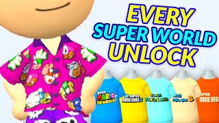 Unlocking Every Single Super World Shirt in Mario Maker 2