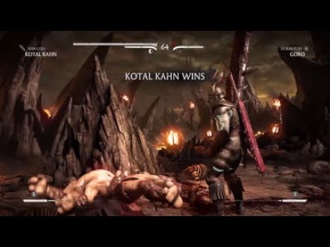 Mortal Kombat X Quick Match 19 Kotal Kahn vs Goro
