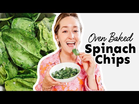 Oven Baked Crispy Spinach Chips
