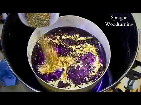 Woodturning - Mesmerizing Maple Burl Bowl With Bronze Shavings and Epoxy